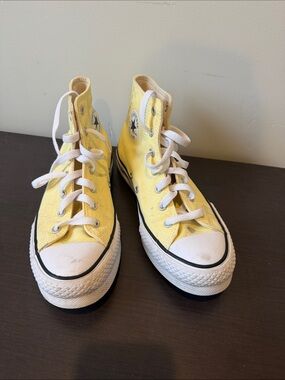 Converse Yellow High-Top Canvas Sneakers